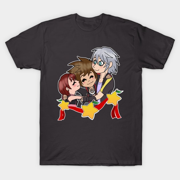 KH3 Destiny Trio T-Shirt by SalwaSAlQattan